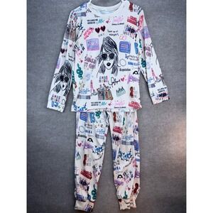 Taylor Swift Eras Tour Inspired Pajama Set Girls XL Swiftie Loungewear Music
